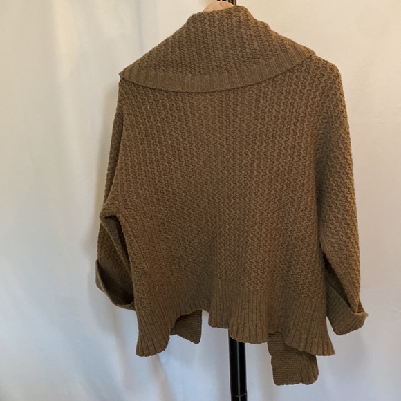 Ralph Lauren Blue Label, Chunky, Light Brown Tie Sweater, Size S - Picture 10 of 12